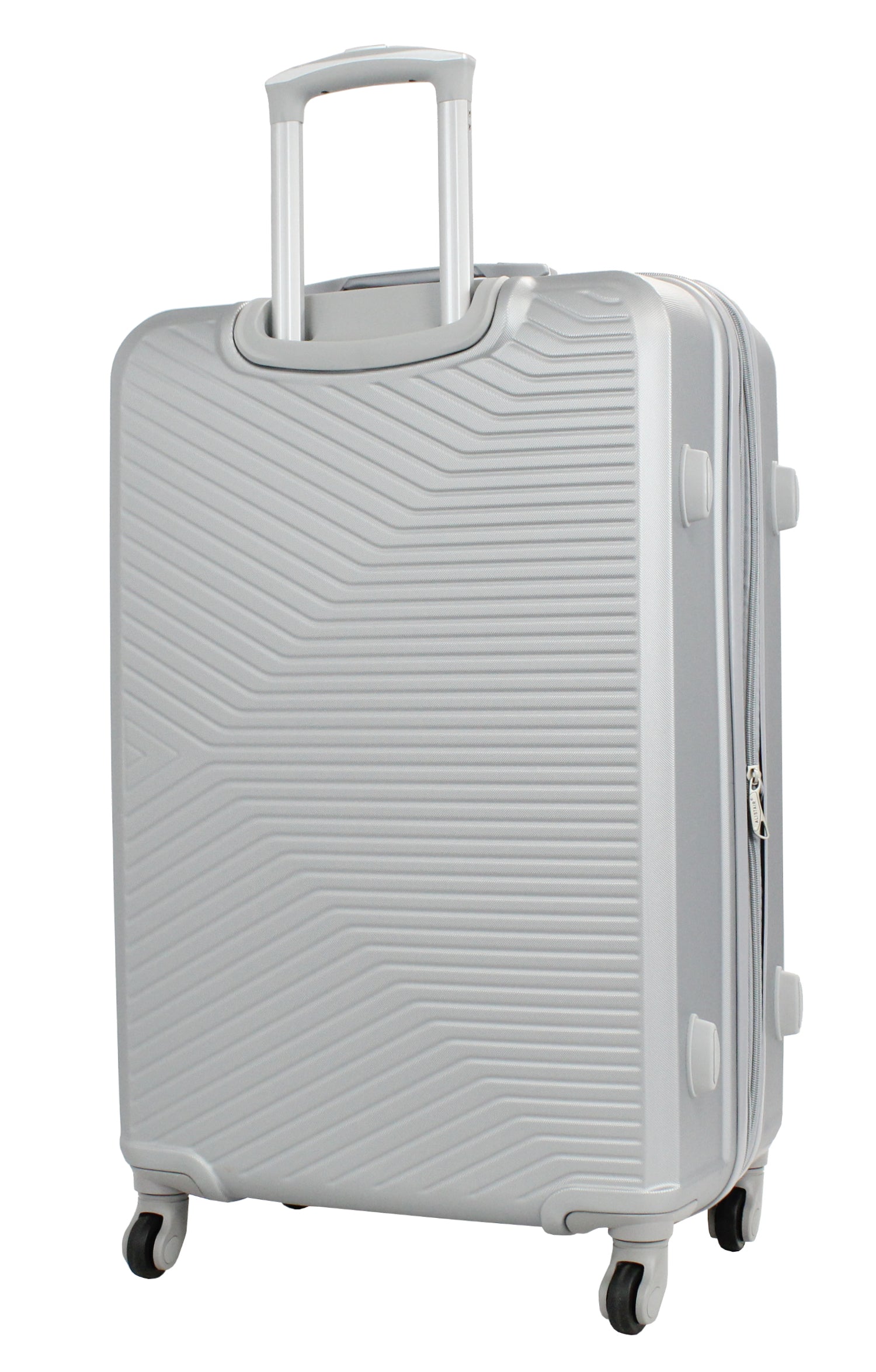 Valise grande taille Alistair - Collection Iron - 4 roues - ABS ultra résistant - Argent