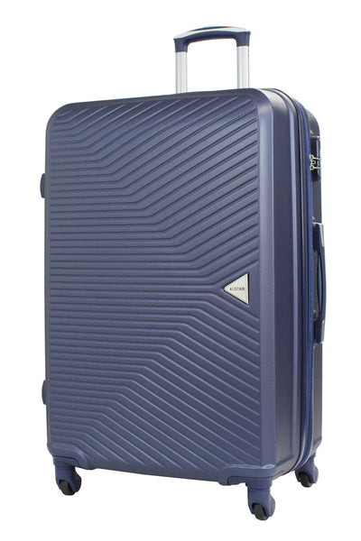 Valise grande taille Alistair - Collection Iron - 4 roues - ABS ultra résistant - Bleu