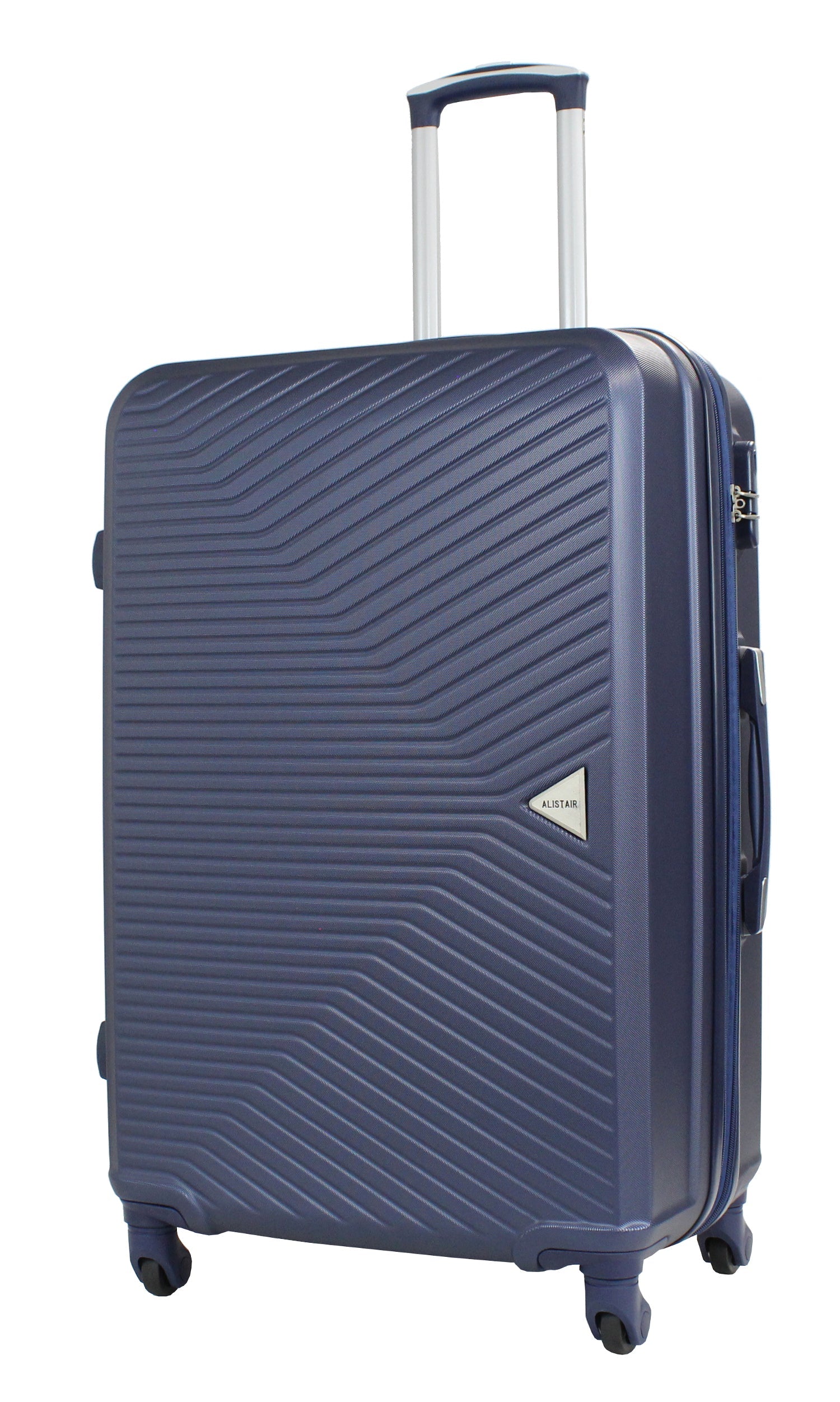 Valise grande taille Alistair - Collection Iron - 4 roues - ABS ultra résistant - Bleu