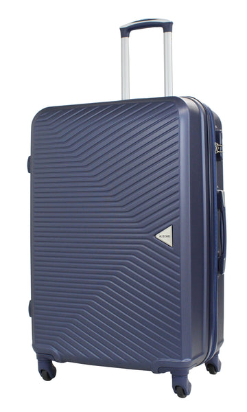 Valise grande taille Alistair - Collection Iron - 4 roues - ABS ultra résistant - Bleu