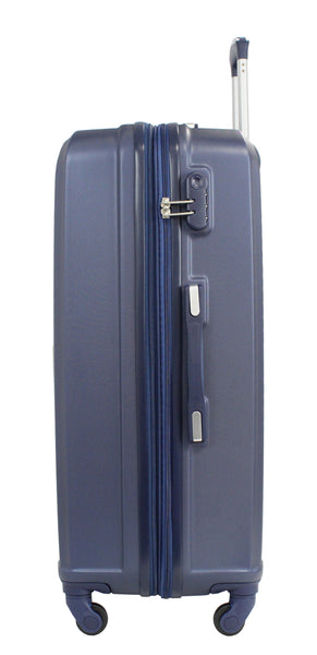Valise grande taille Alistair - Collection Iron - 4 roues - ABS ultra résistant - Bleu
