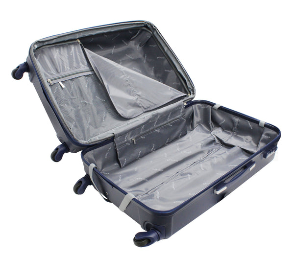 Valise grande taille Alistair - Collection Iron - 4 roues - ABS ultra résistant - Bleu