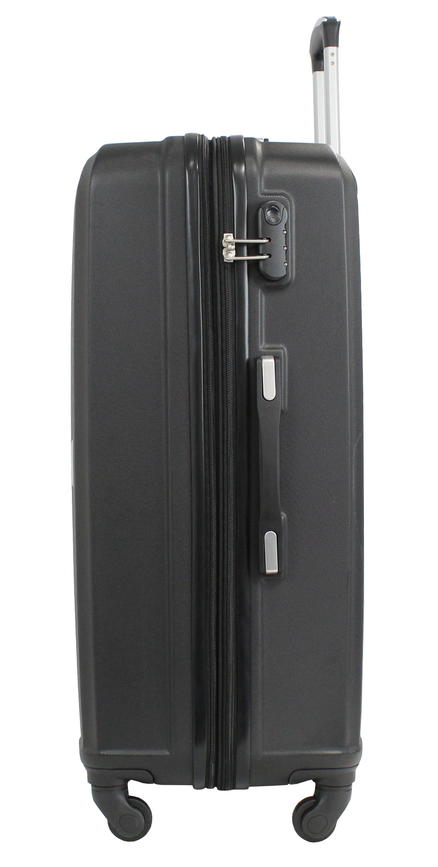 Valise grande taille Alistair - Collection Iron - 4 roues - ABS ultra résistant - Noir