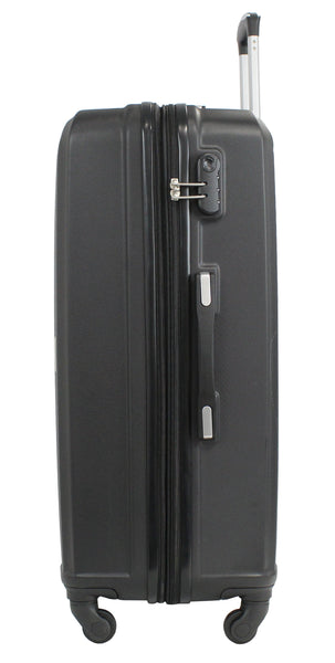 Valise grande taille Alistair - Collection Iron - 4 roues - ABS ultra résistant - Noir