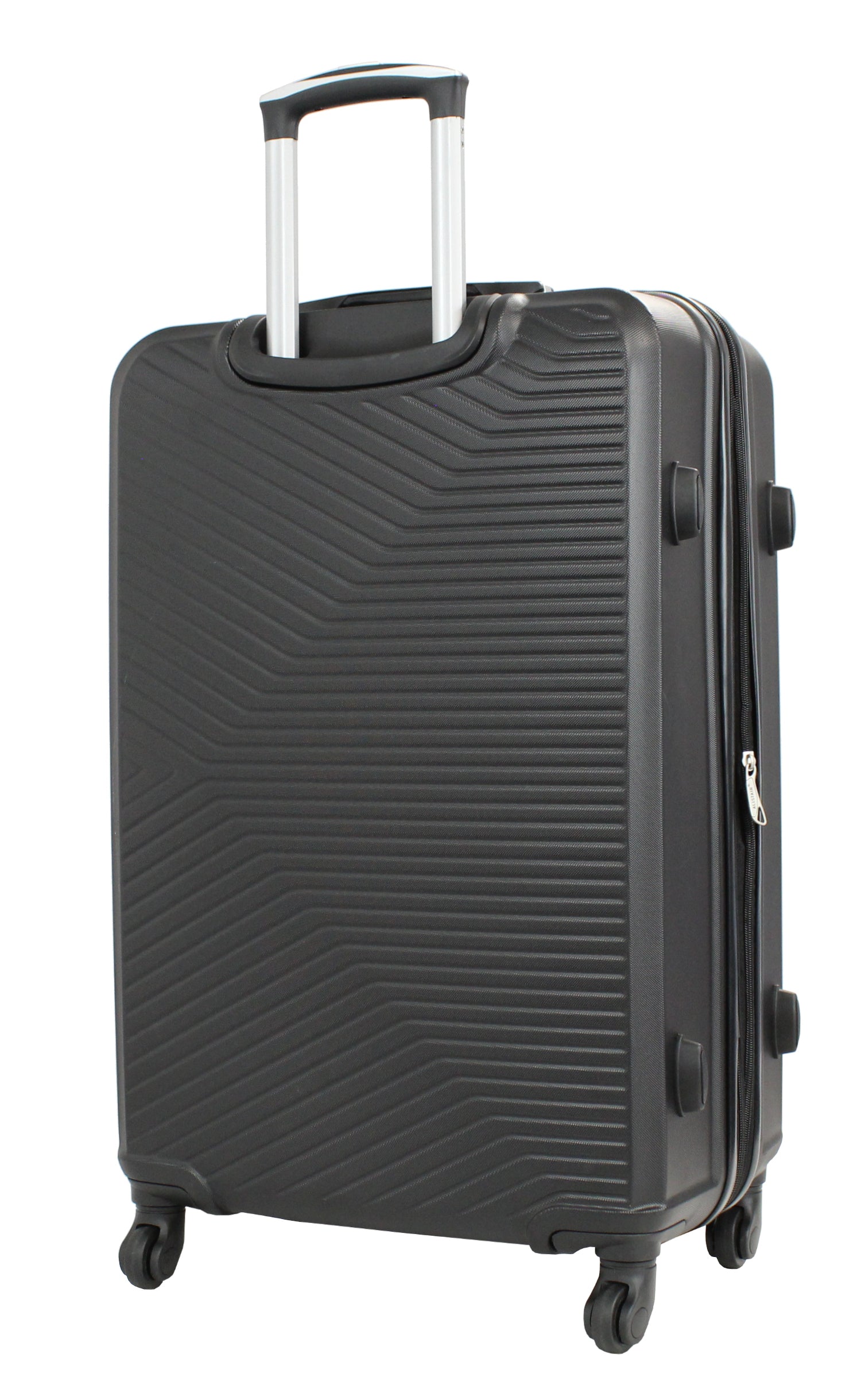 Valise grande taille Alistair - Collection Iron - 4 roues - ABS ultra résistant - Noir