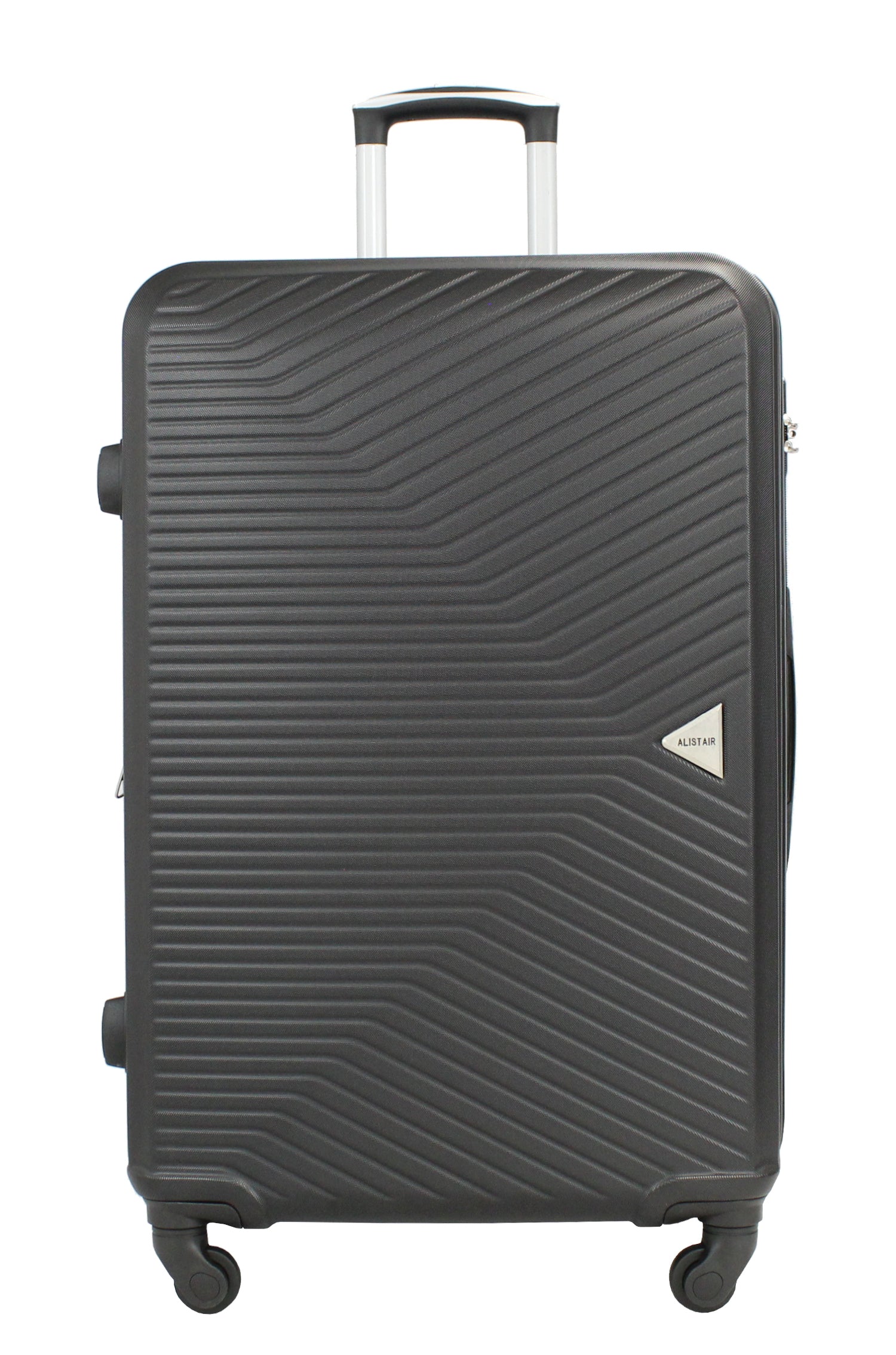 Valise grande taille Alistair - Collection Iron - 4 roues - ABS ultra résistant - Noir