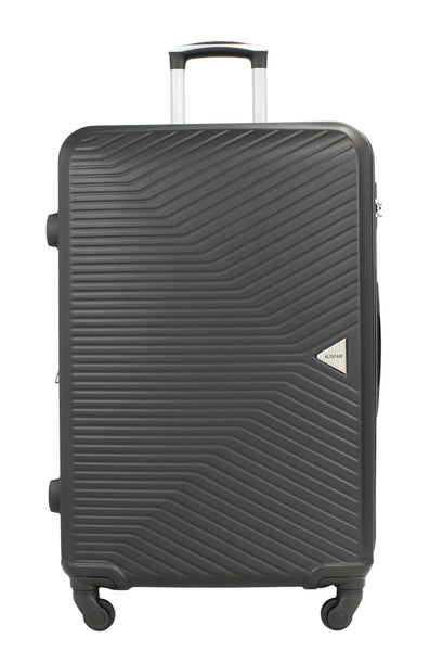Valise grande taille Alistair - Collection Iron - 4 roues - ABS ultra résistant - Noir