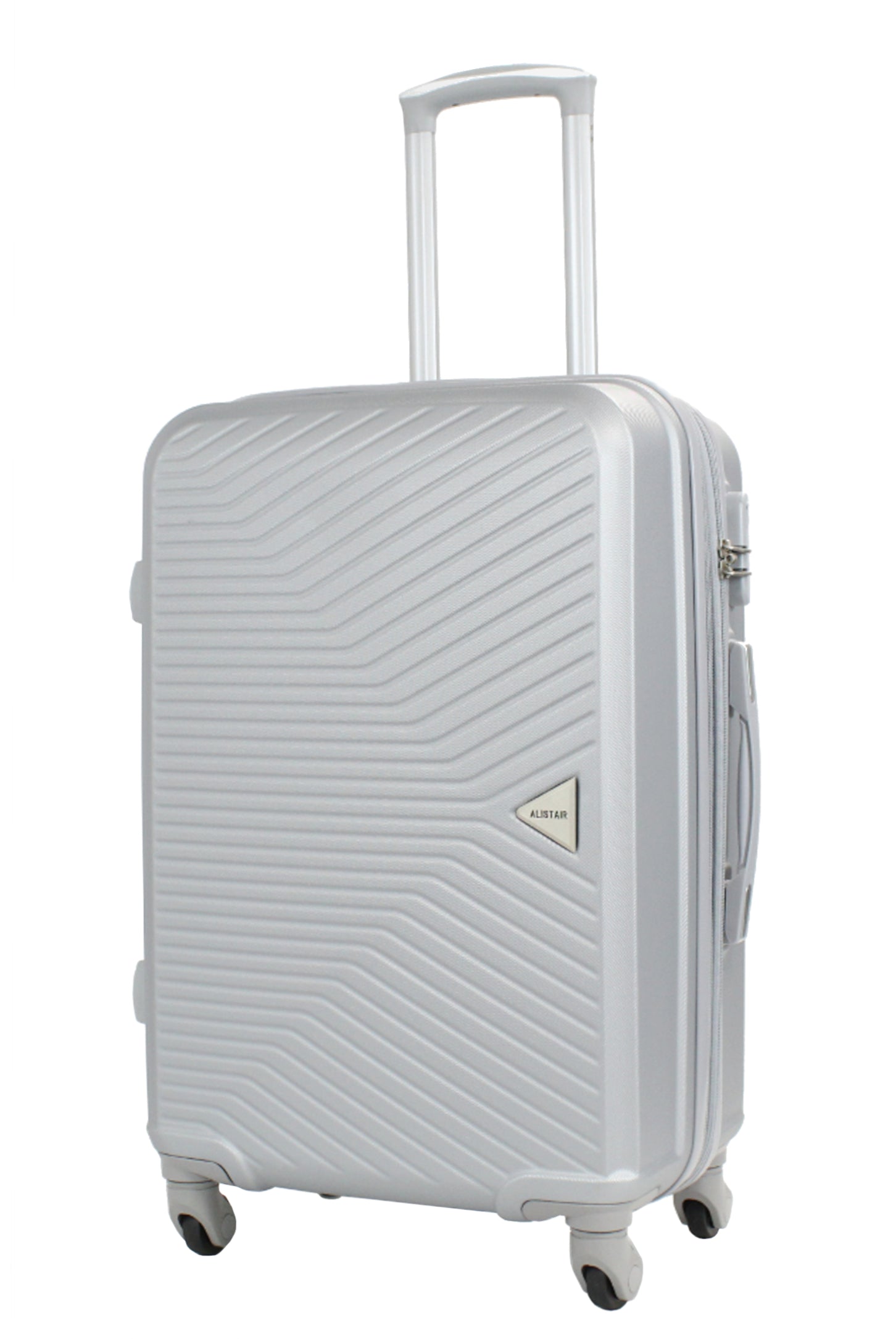 Valise taille moyenne Alistair - Collection Iron - 4 roues - ABS ultra résistant - Argent
