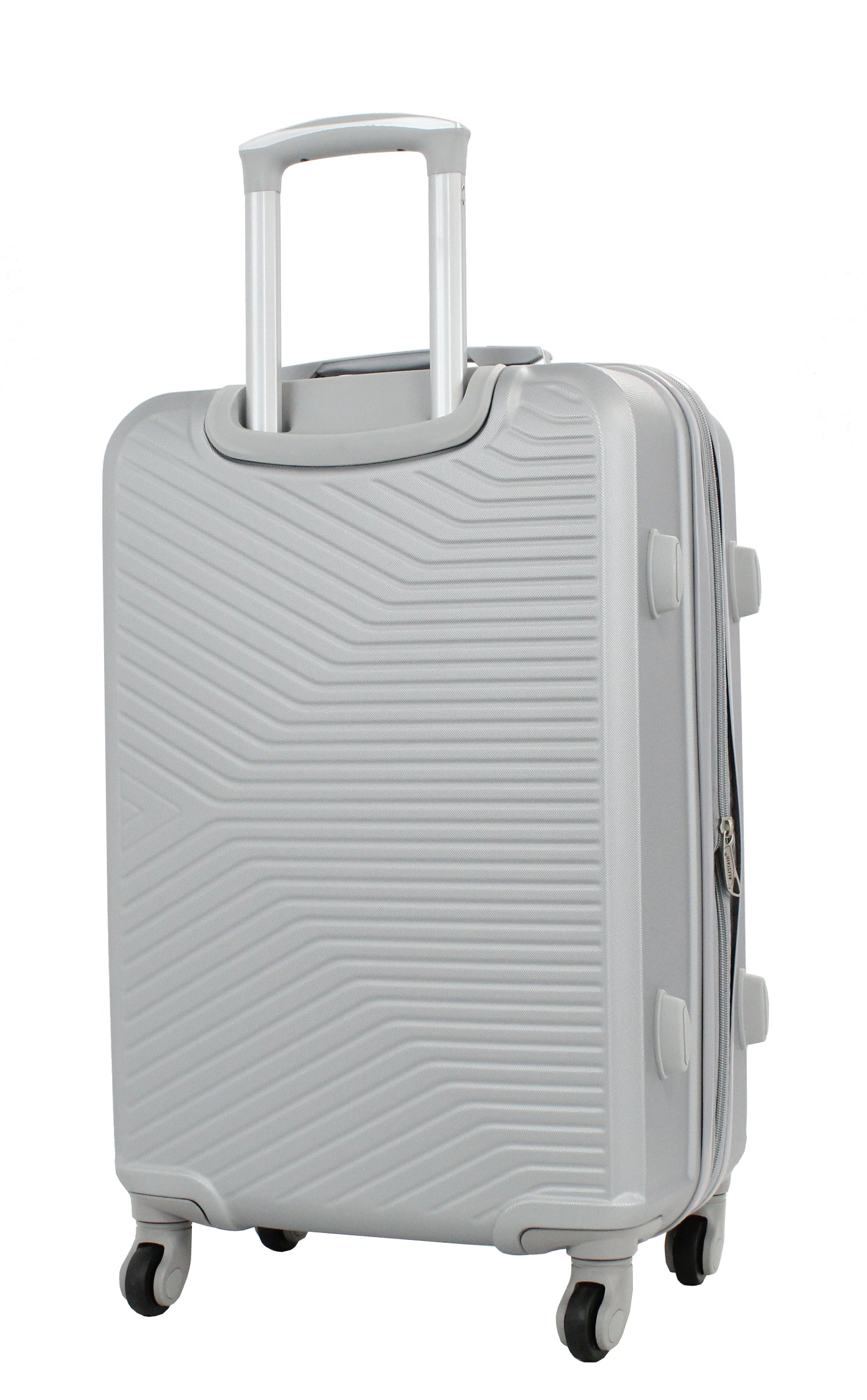 Valise taille moyenne Alistair - Collection Iron - 4 roues - ABS ultra résistant - Argent
