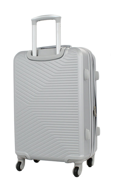 Valise taille moyenne Alistair - Collection Iron - 4 roues - ABS ultra résistant - Argent