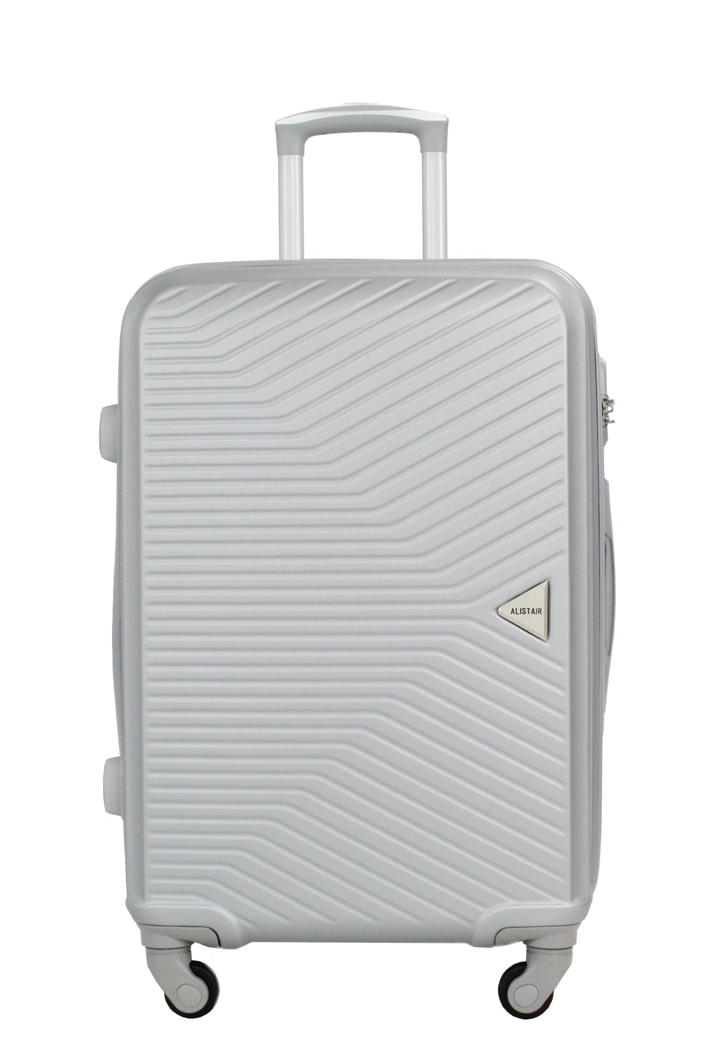 Valise taille moyenne Alistair - Collection Iron - 4 roues - ABS ultra résistant - Argent