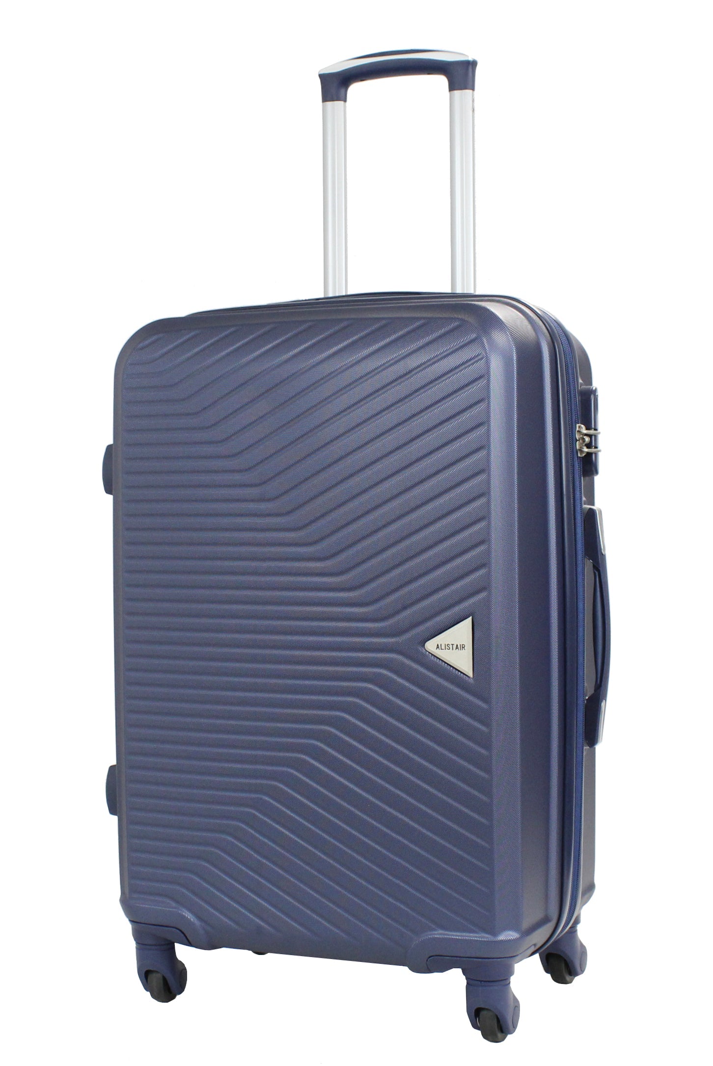 Valise taille moyenne Alistair - Collection Iron - 4 roues - ABS ultra résistant - Bleu