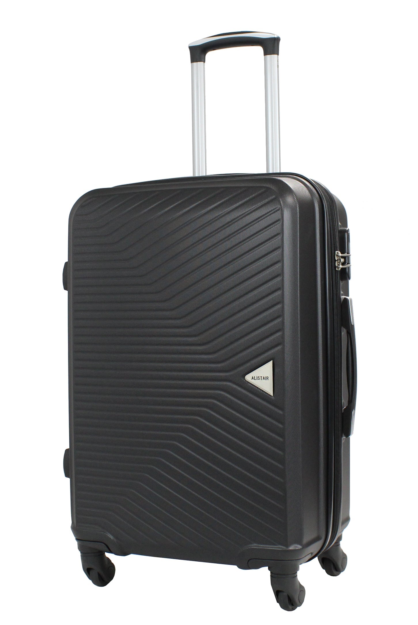 Valise taille moyenne Alistair - Collection Iron - 4 roues - ABS ultra résistant - Noir