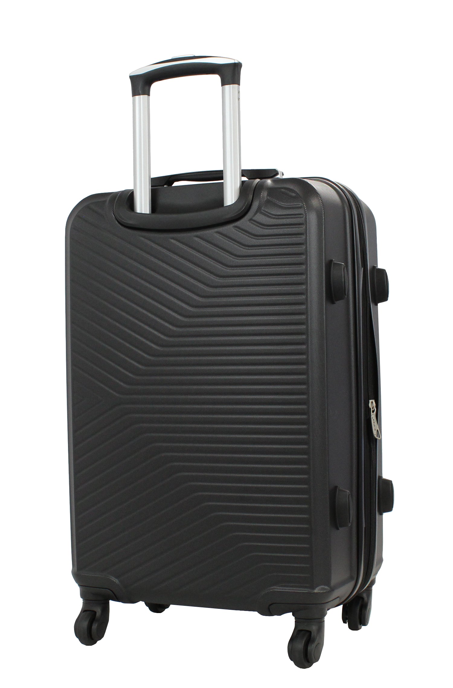 Valise taille moyenne Alistair - Collection Iron - 4 roues - ABS ultra résistant - Noir