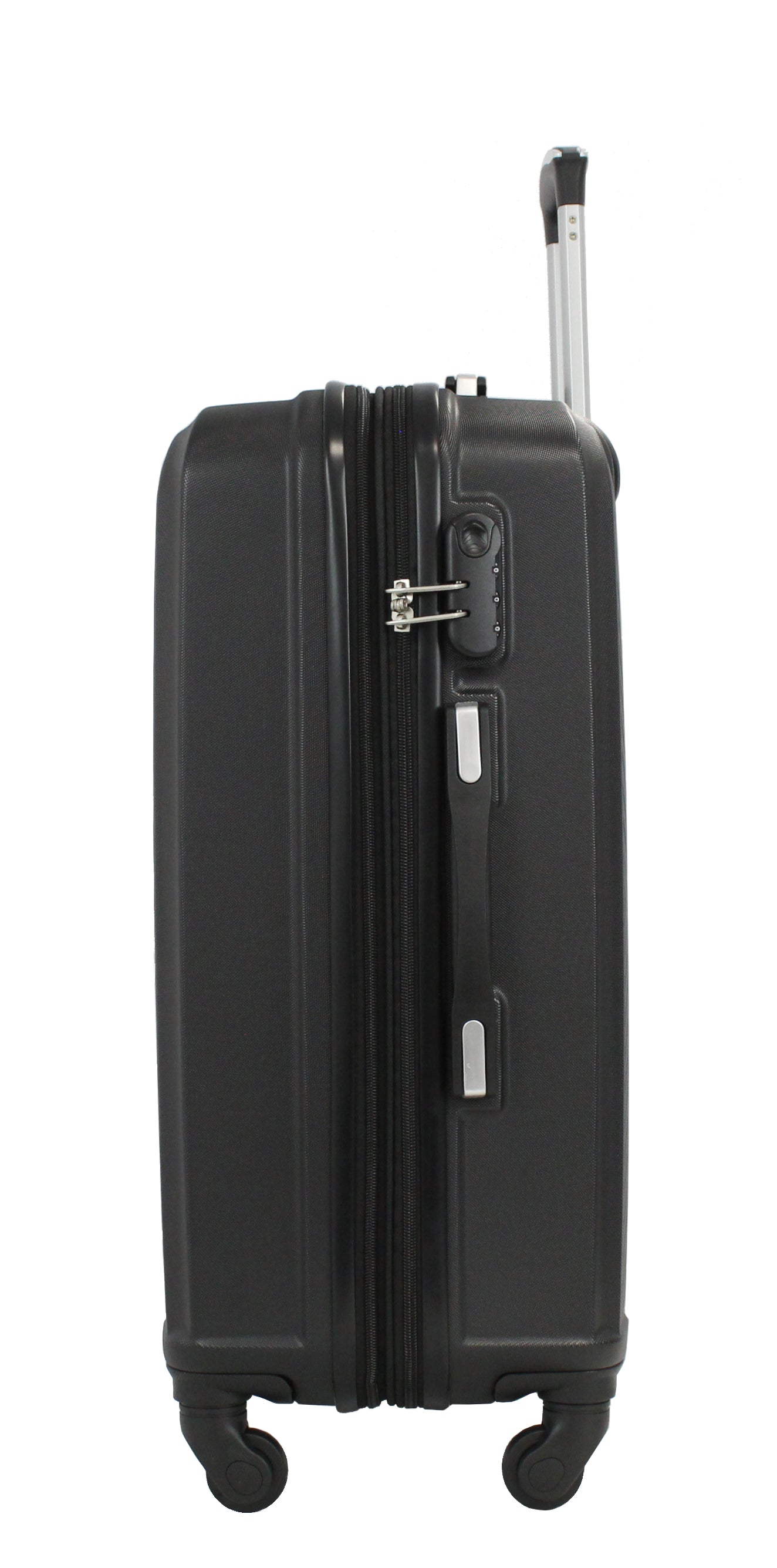 Valise taille moyenne Alistair - Collection Iron - 4 roues - ABS ultra résistant - Noir