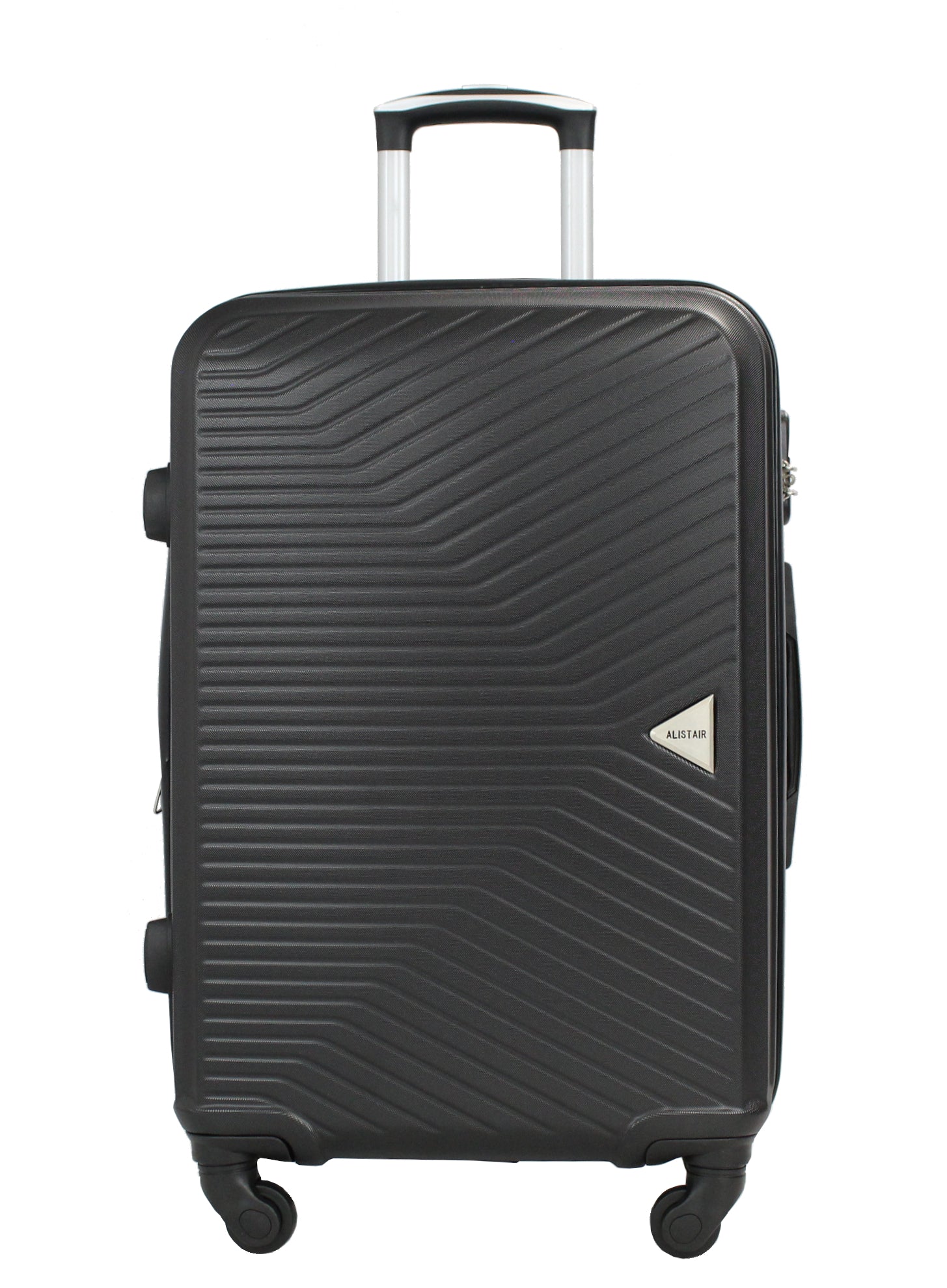 Valise taille moyenne Alistair - Collection Iron - 4 roues - ABS ultra résistant - Noir