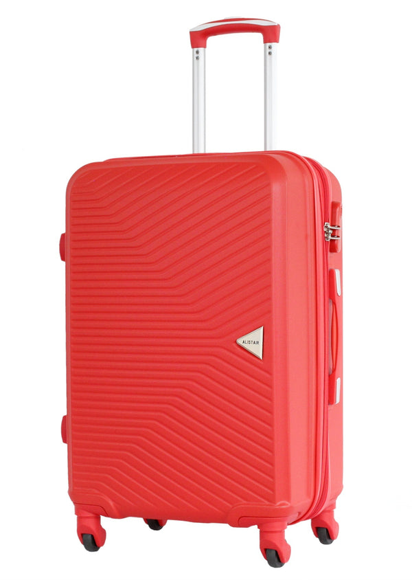 Valise taille moyenne Alistair - Collection Iron - 4 roues - ABS ultra résistant - Rouge