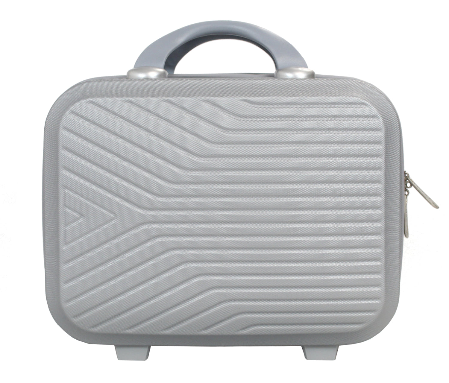 Valise cabine 55 cm et Vanity S Alistair - Collection Iron - 4 roues - ABS ultra résistant - Argent