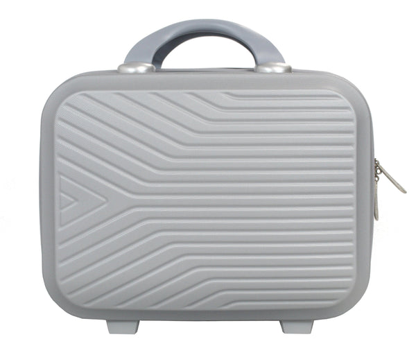 Valise cabine 55 cm et Vanity S Alistair - Collection Iron - 4 roues - ABS ultra résistant - Argent