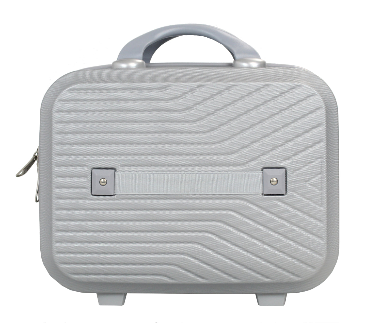 Valise cabine 55 cm et Vanity S Alistair - Collection Iron - 4 roues - ABS ultra résistant - Argent