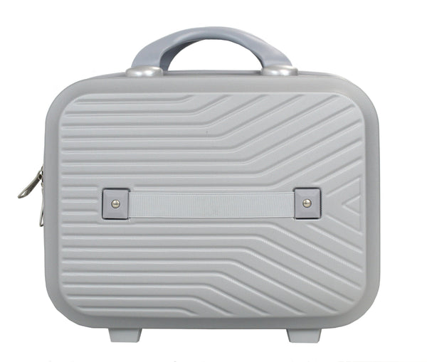 Valise cabine 55 cm et Vanity S Alistair - Collection Iron - 4 roues - ABS ultra résistant - Argent
