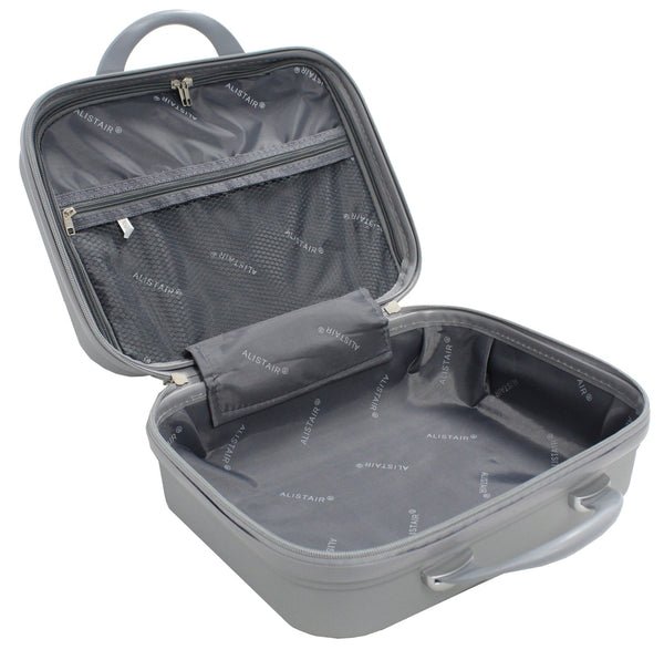 Valise cabine 55 cm et Vanity S Alistair - Collection Iron - 4 roues - ABS ultra résistant - Argent