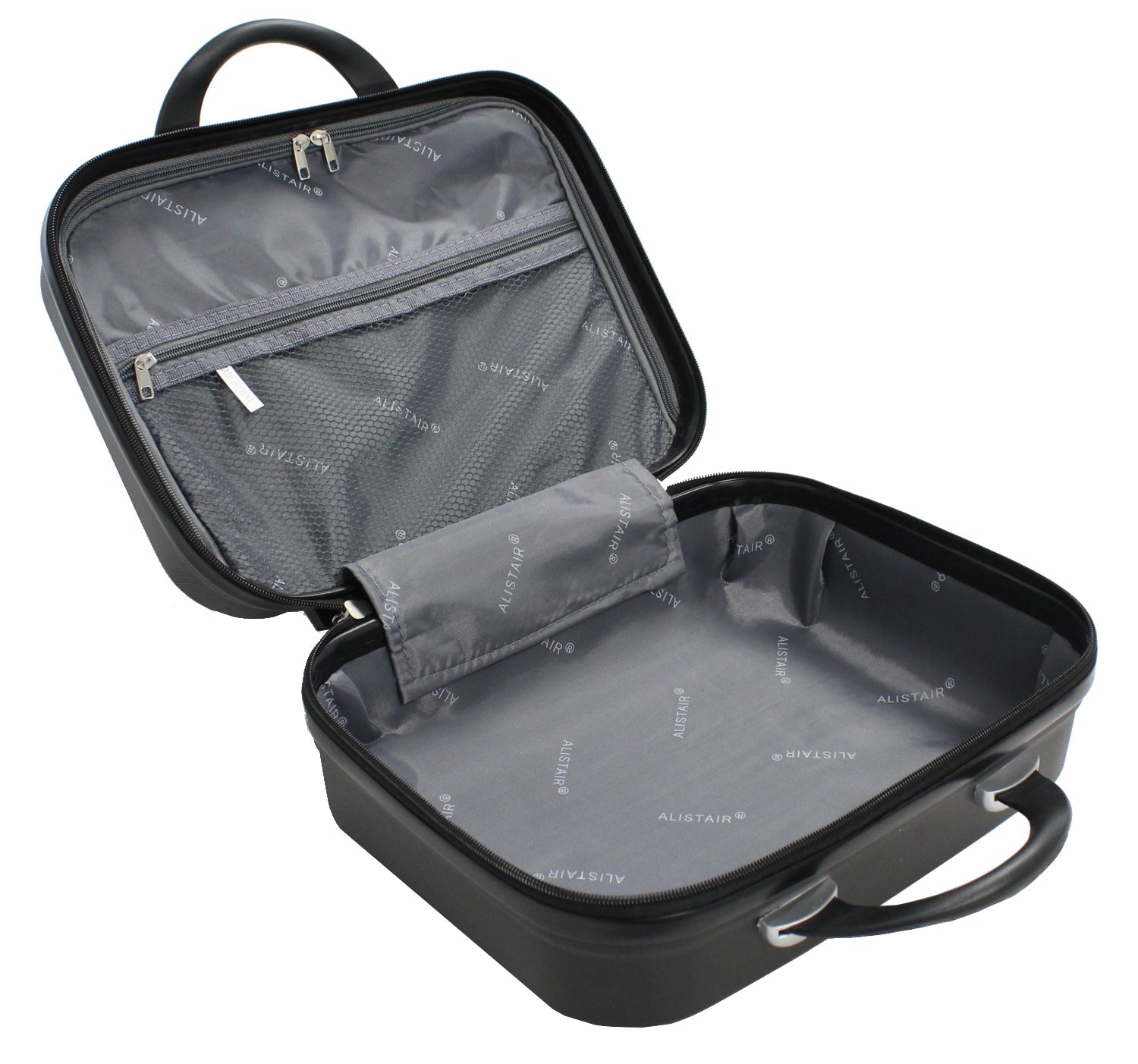 Valise cabine 55 cm et Vanity S Alistair - Collection Iron - 4 roues - ABS ultra résistant - Noir