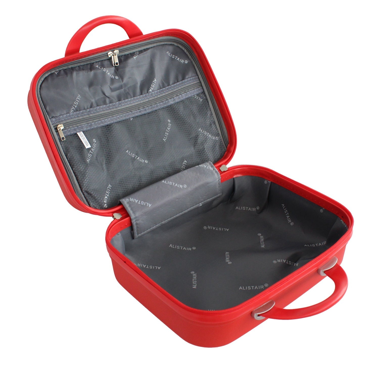 Valise cabine 55 cm et Vanity S Alistair - Collection Iron - 4 roues - ABS ultra résistant - Rouge