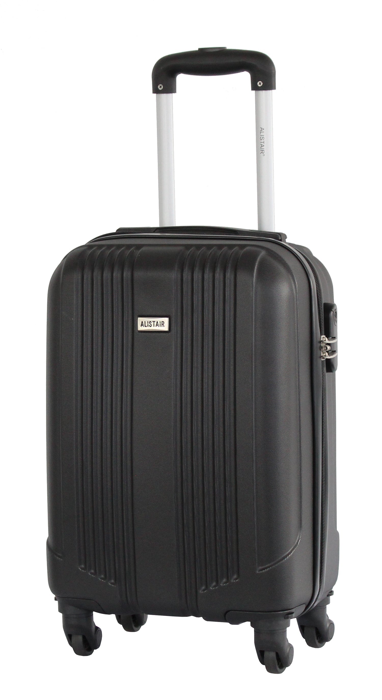 Set de 4 Valises 52cm-55cm-65cm-75cm + Vanity Alistair - Collection Airo 2.0 - 4 roues - ABS ultra résistant - Noir