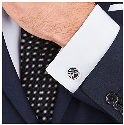 Boutons de manchette Motif Toile D'araignée