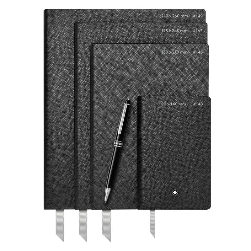 Cahier à dessin #149 Noir Montblanc Fine Stationery, ligné
