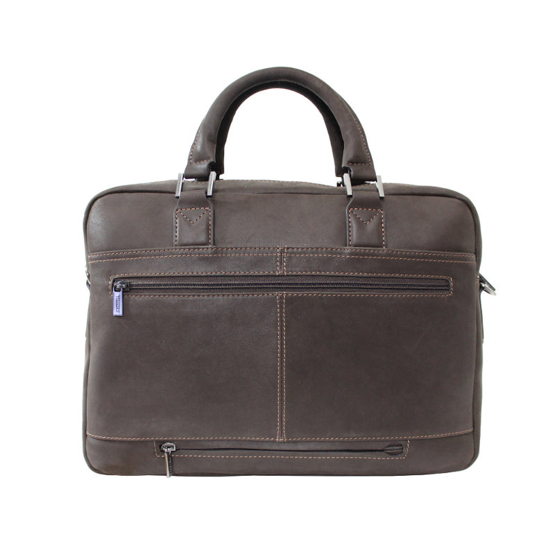 Cartable 1 Soufflet Cadwell Marron