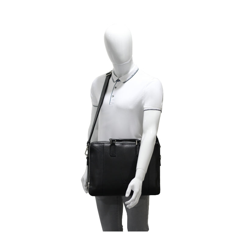 Cartable 2 anses Noir Homme  Cadwell
