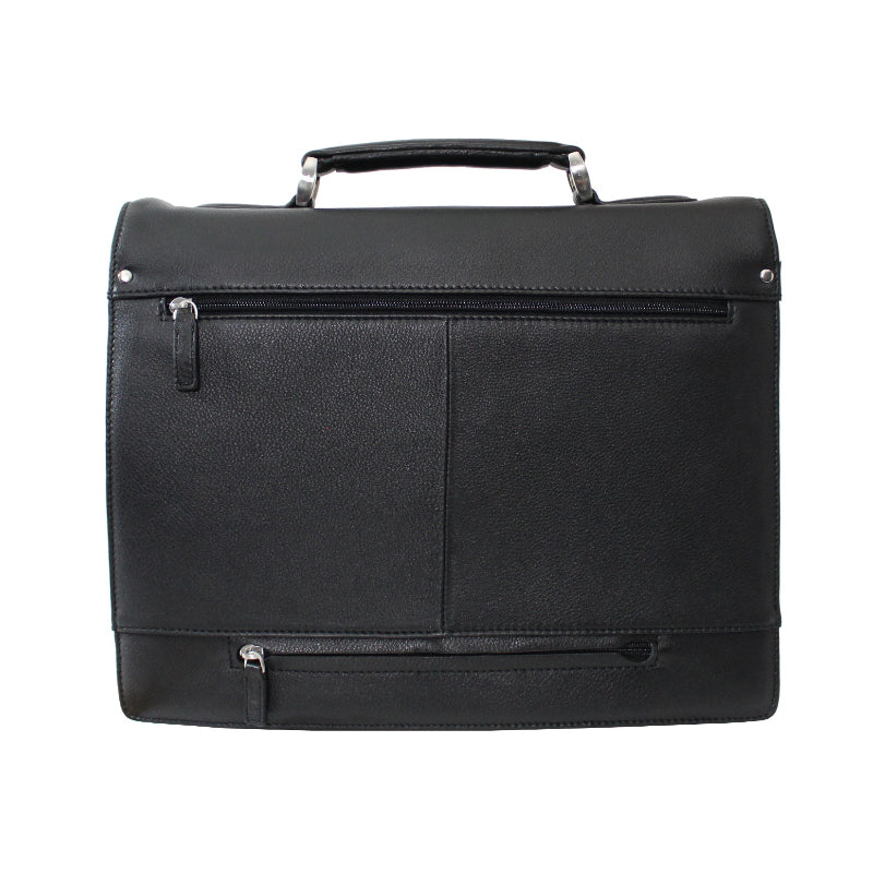 Cartable 3 Soufflets Cadwell Noir