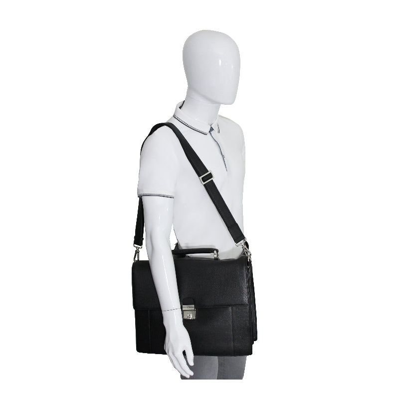 Cartable 3 Soufflets Cadwell Noir
