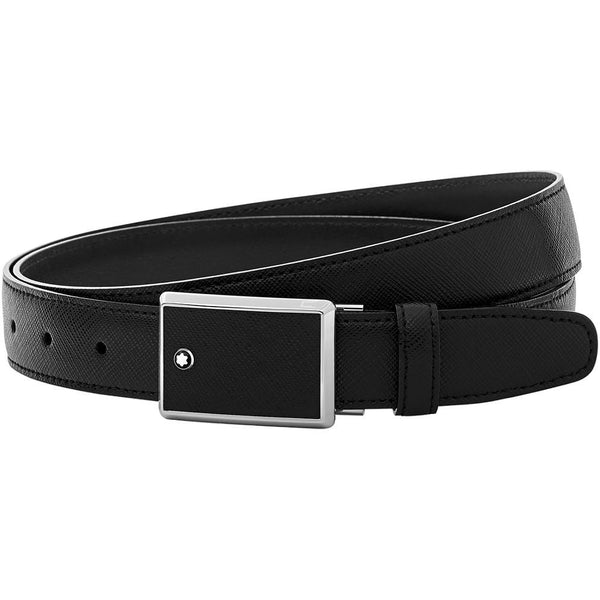 Ceinture affaires noire à couper selon la taille - Boutique-Officielle-Montblanc-Cannes