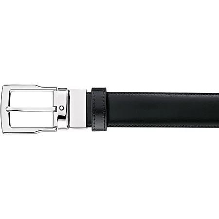 Ceinture affaires réversible noire-marron à couper selon la taille - Boutique-Officielle-Montblanc-Cannes