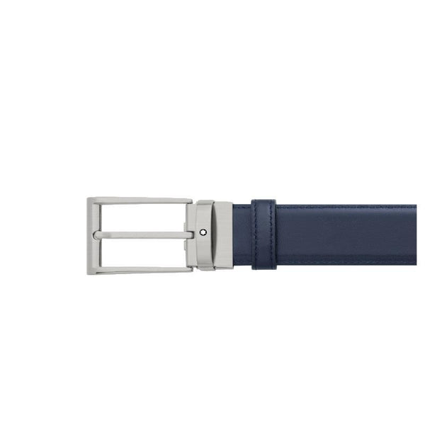 Ceinture à boucle ardillon trapèze en titane mat