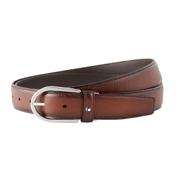 Ceinture affaires marron à couper selon la taille