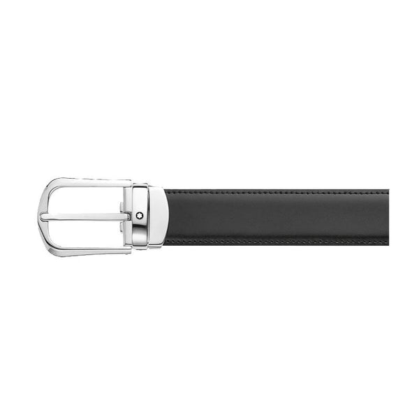 Ceinture affaires réversible noire/marron à couper selon la taille