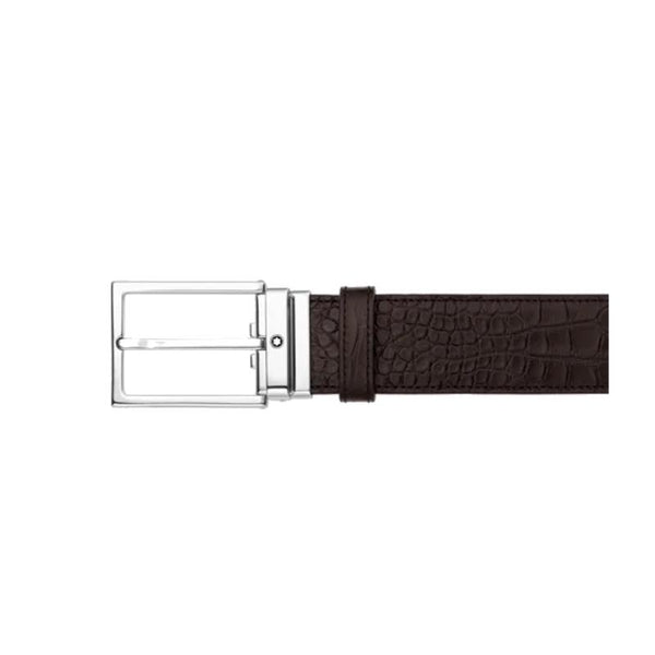 Ceinture boucle ardillon carrée palladiée polie