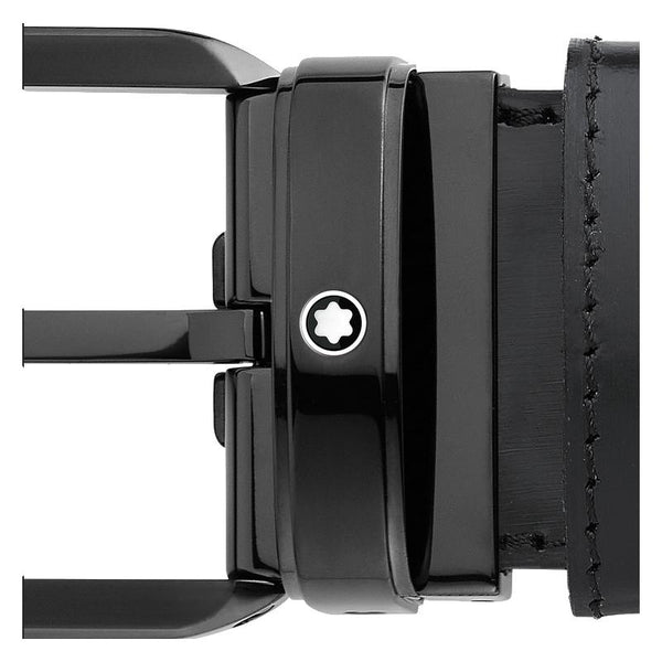 Ceinture de 35 mm en cuir noir