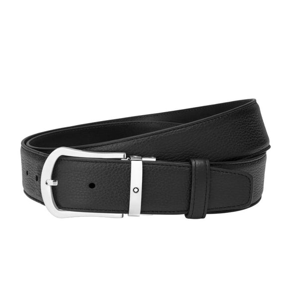Ceinture de 40 mm en cuir noir