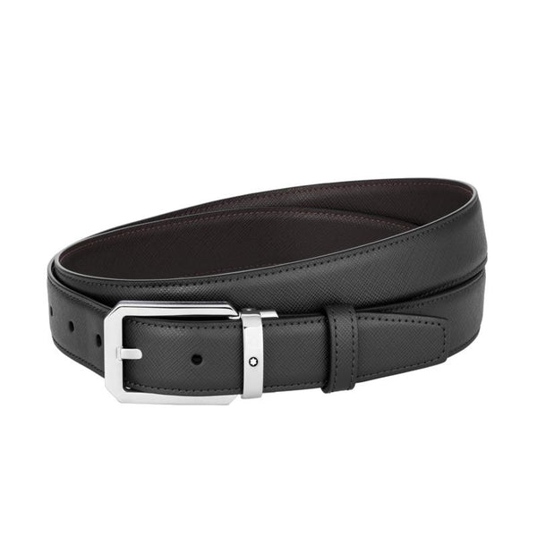 Ceinture réversible de 30 mm en cuir noir/marron