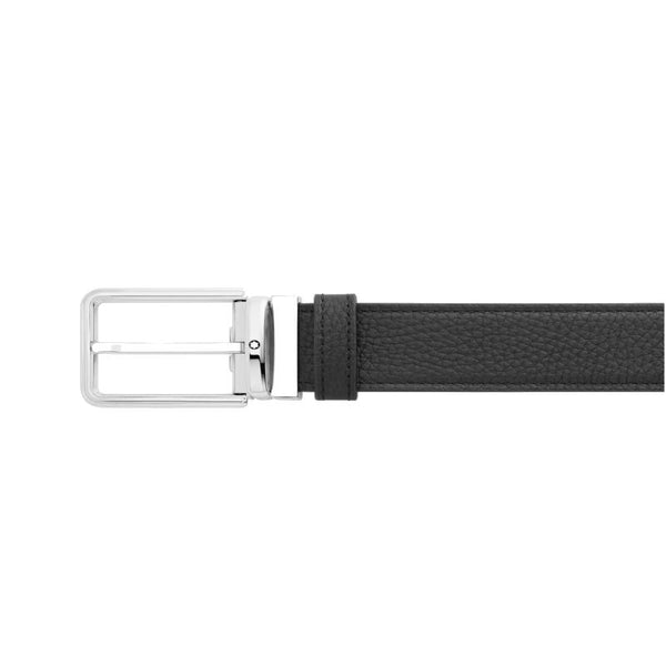 Ceinture réversible de 32 mm en cuir noir/rouge