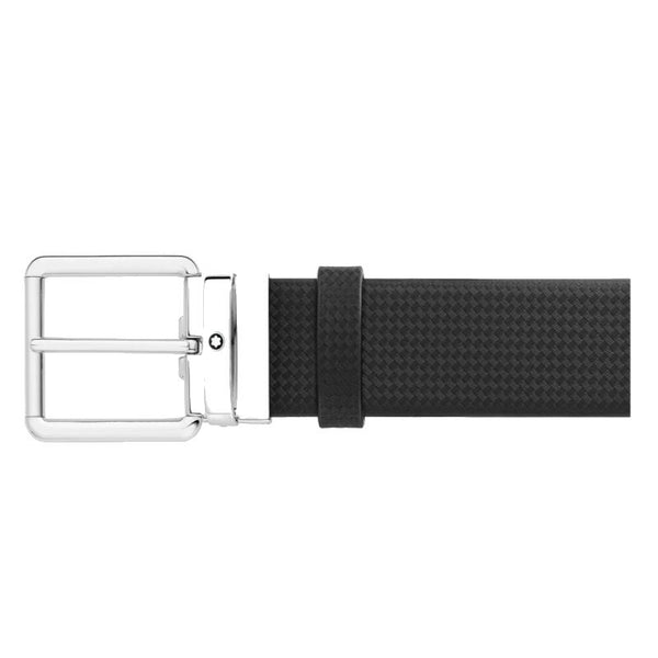 Ceinture réversible de 35 mm en cuir noir/gris