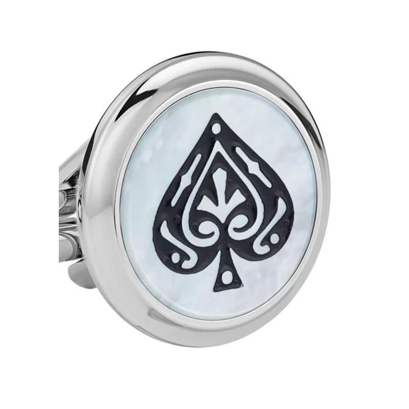 Boutons de manchette Meisterstück Hommage au roman Le Tour du monde en 80 jours , pique et cœur