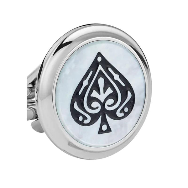 Boutons de manchette Meisterstück Hommage au roman Le Tour du monde en 80 jours , pique et cœur