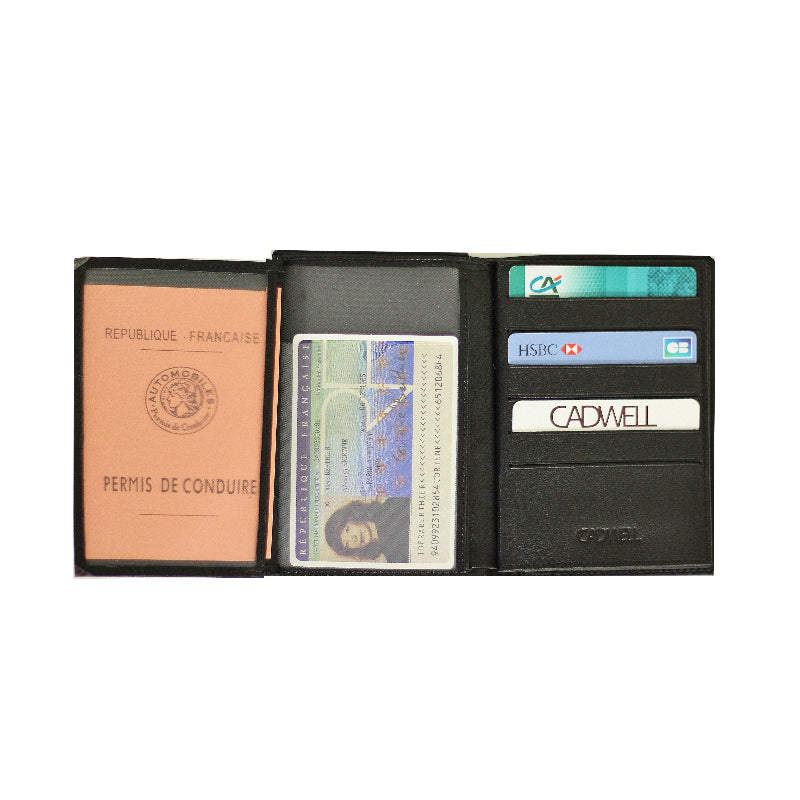 Portefeuille ID Poche zippée 12 Cartes Cadwell