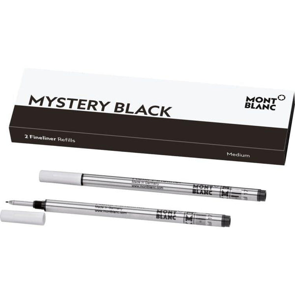 2 recharges pour feutre fin (M) Mystery Black - Boutique-Officielle-Montblanc-Cannes